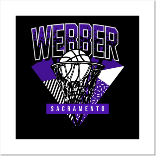 Sacramento Basketball Throwback 90s Webber Posters and Art